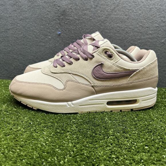 Size 12-Nike Air Max 1 'Light Bone/Violet Dust' (Mens) - Picture 1 of 11